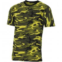 MFH Streetstyle T-Shirt - Urban Yellow Camo - L