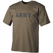 MFH Army Print T-Shirt - Olive - 2XL