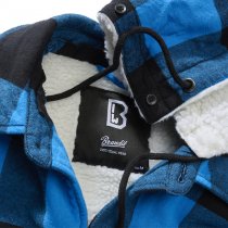Brandit Lumberjacket Hooded - Black / Blue - 3XL