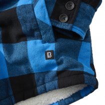 Brandit Lumberjacket Hooded - Black / Blue - 5XL