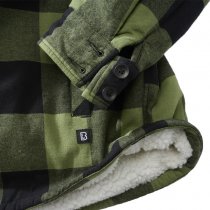 Brandit Lumberjacket Hooded - Black / Olive - L