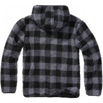 Brandit Teddyfleece Worker Pullover - Black / Grey - 6XL