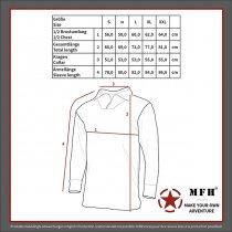 MFHHighDefence US Tactical Shirt Long Sleeve - Olive - M