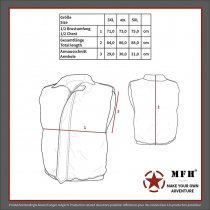 MFH US Quilted Vest RANGER - Black - 4XL