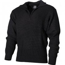 MFH TROYER Zippered Pullover - Black - L