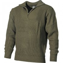 MFH TROYER Zippered Pullover - Olive - S