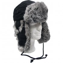 MFH Fur Hat - Black - XL