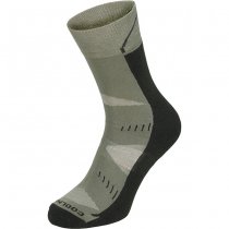 FoxOutdoor Trekking Socks ARBER Padded Sole - Black / Olive - 45-47
