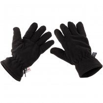 MFH Fleece Gloves 3M Thinsulate - Black