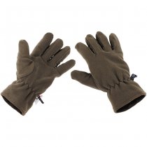 MFH Fleece Gloves 3M Thinsulate - Olive - S