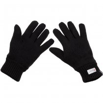 MFH Knitted Gloves 3M Thinsulate - Black - XL