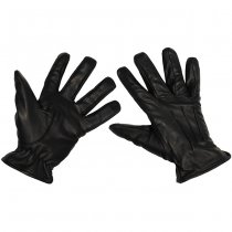 MFH Leather Gloves Safety Cut-Resistant - Black - XL