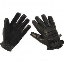 MFH Leather Gloves Protect Cut-Resistant - Black - S