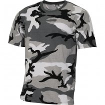 MFH Kids T-Shirt Basic - Urban Camo - 122/128