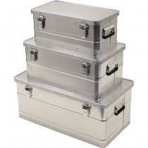 MFH Aluminium Storage Cases 34 / 55 / 100 l - Silver