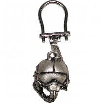 MFH Key Chain Pilot Helmet - Silver