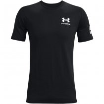 Under Armour Freedom Flag T-Shirt - Black / White - 2XL