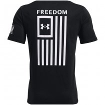 Under Armour Freedom Flag T-Shirt - Black / White - 2XL