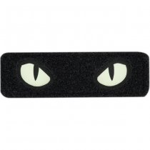 M-Tac Cat Eyes Type 2 Laser Cut Patch GID - Black