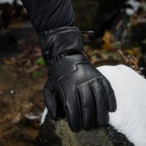M-Tac Leather Winter Gloves - Black - L