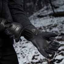 M-Tac Leather Winter Gloves - Black - XL