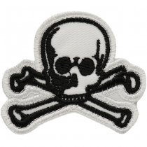 M-Tac Old Skull Embroidery Patch - White