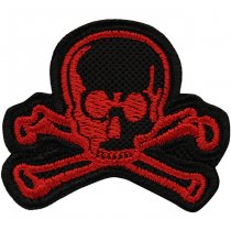 M-Tac Old Skull Embroidery Patch - Red