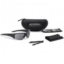 ESS Crowbar Tactical Sunglasses Clear & Smoke Subdued Logo - Black