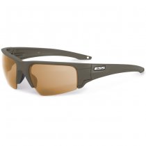 ESS Crowbar Tactical Sunglasses Hi-Def Bronze/Grey Silver Logo - Olive
