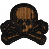 M-Tac Old Skull Embroidery Patch - Coyote / Black